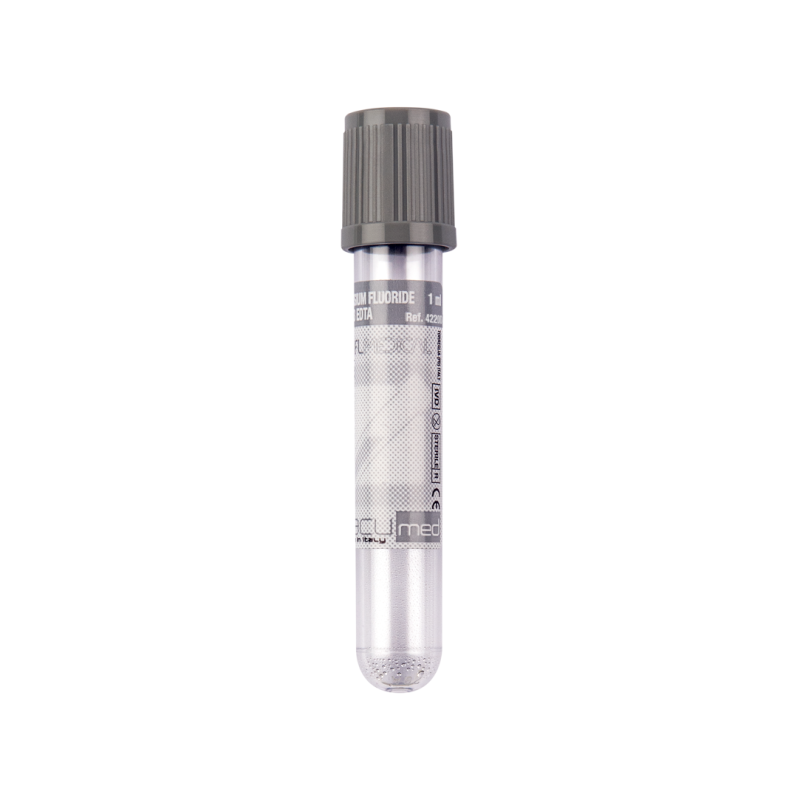 TUBES STÉRILES Fluorure de potassium + K3 EDTA 2 ML