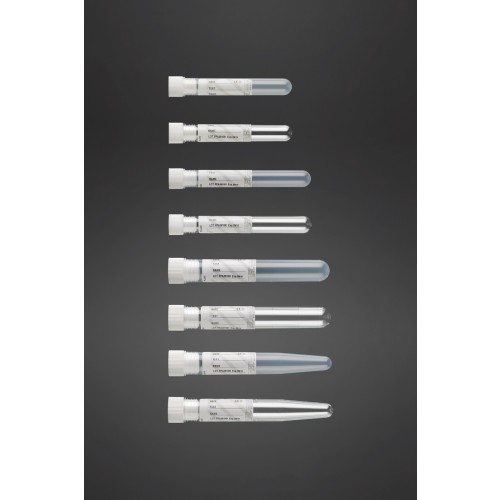Promed ® test tube in polystyrene with cap and label 4 ml - 5 ml - 10 ml