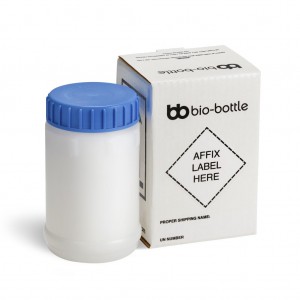 Bio-bottle 0.85 lt Blue Top Complete